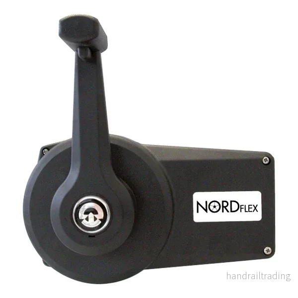 Nordflex reglagebox svart enkelhandtag med lås Nordflex reglagebox svart enkelhandtag med lås