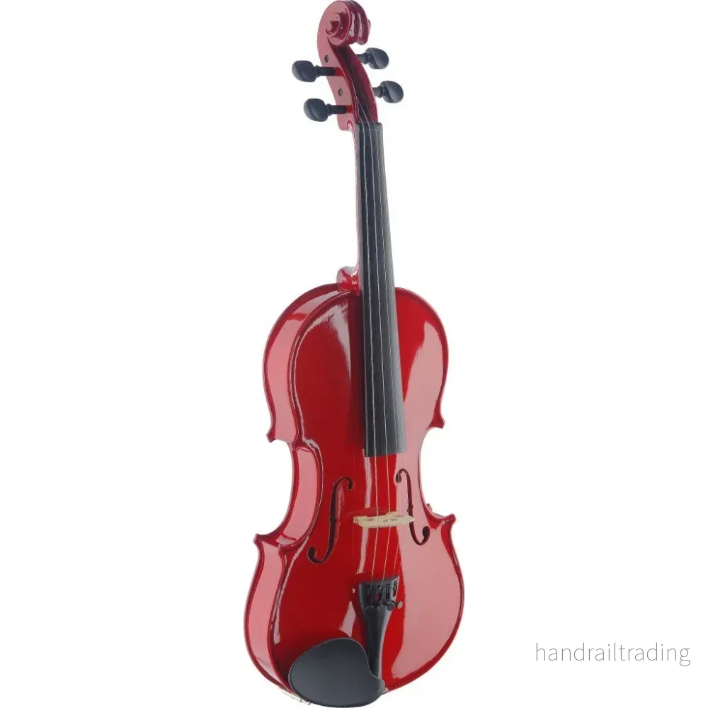 VN4/4-TR 4/4 Violin Solid Maple/Soft case Trans Red