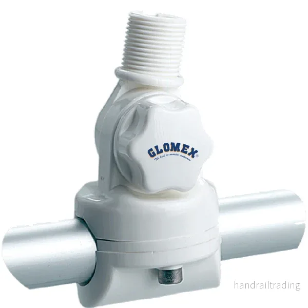 Glomex RA134 vitt nylon-vippantennfäste till Ø22/25mm rör Glomex RA134 vitt nylon-vippantennfäste till Ø22/25mm rör