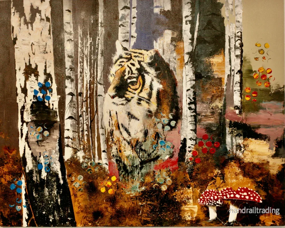 Robert Hilmersson – I´m a Swedish Tiger, acrylic on canvas