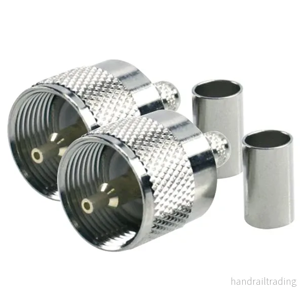 1852 VHF kontakt PL259 til RG8X kabel, crimpning, 2-pack 1852 VHF kontakt PL259 til RG8X kabel, crimpning, 2-pack