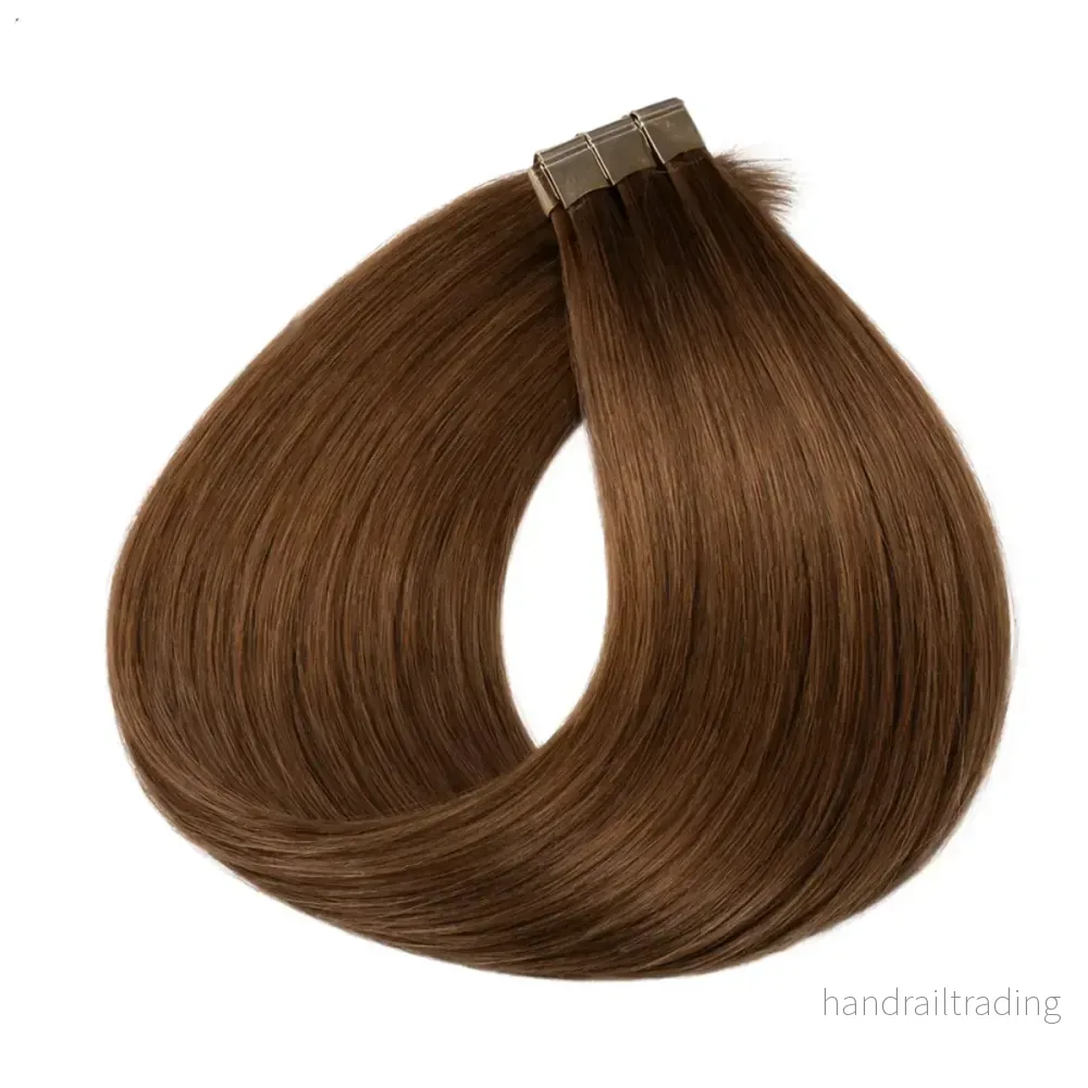 Tape-in löshår i äkta Remy – Dark Blonde #6, 60 cm