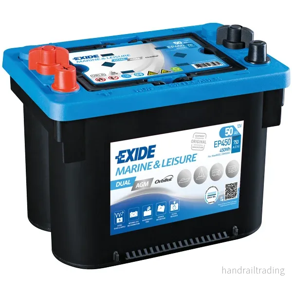 Exide Batteri dual AGM spiral 750cca – 50Ah gänga Exide Batteri dual AGM spiral 750cca – 50Ah gänga