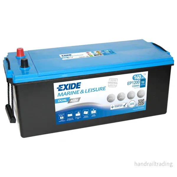 Exide Batteri dual AGM 700cca – 140Ah poler i samma ände Exide Batteri dual AGM 700cca – 140Ah poler i samma ände