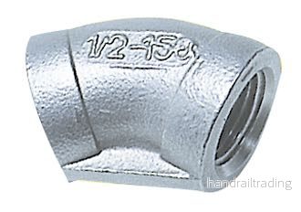 1852 böj 45° inv/inv 1 1/2″ RF