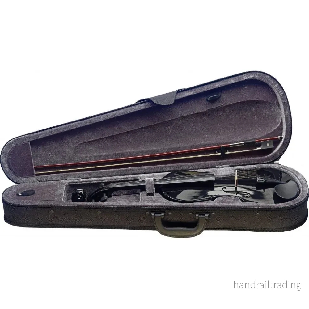 VN4/4-TBK 4/4 Violin Solid Maple/Soft case Black - Bild 2