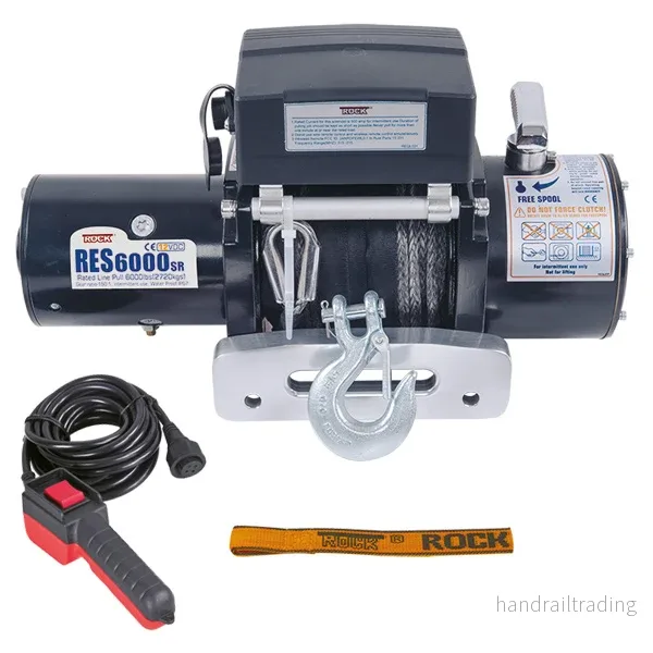 Rock RES6000 el-trailervinsch 12 V 4,6HK (3,4Kw) 2720 kg m/lina Rock RES6000 el-trailervinsch 12 V 4,6HK (3,4Kw) 2720 kg m/lina