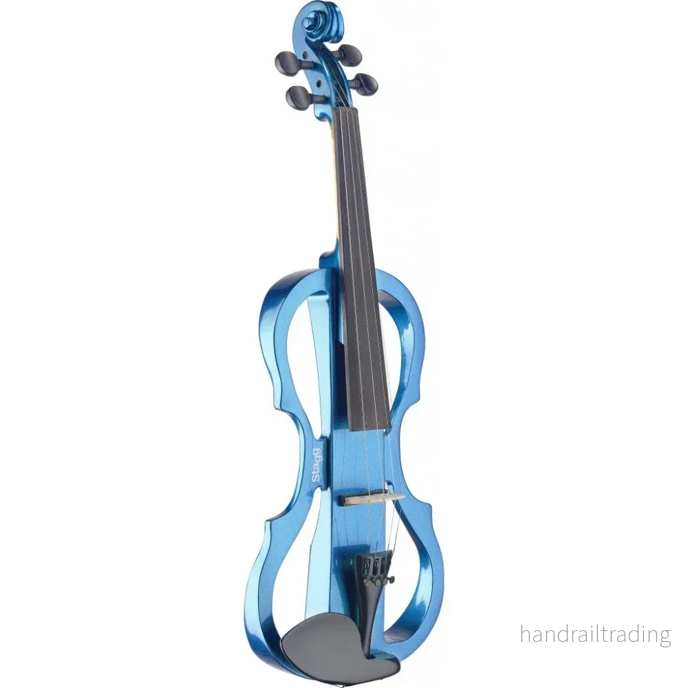 EVNX-4/4MBL Elec.Vln&Hdphone+Softc Metallic Blue