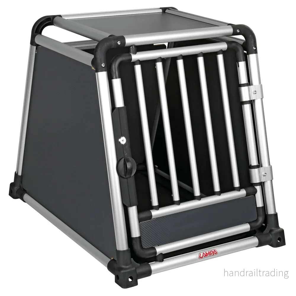 Premium hundbur i aluminium för personbil – Typ 4 – 55 × 75 × H 62 cm Premium hundbur i aluminium för personbil – Typ 4 – 55 × 75 × H 62 cm