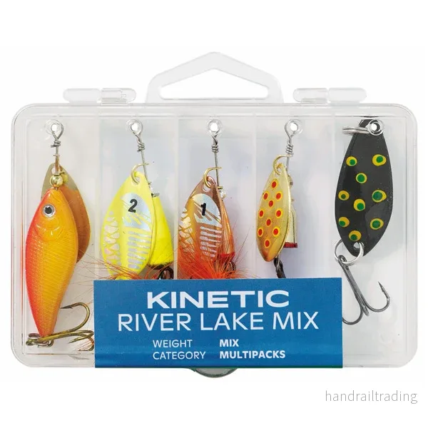 Kinetic fiskedrag River Lake mix 5 stk. Kinetic fiskedrag River Lake mix 5 stk.