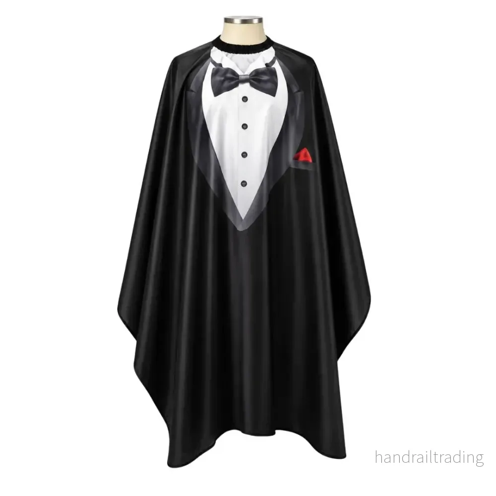 Barberarkappa tuxedo – svart