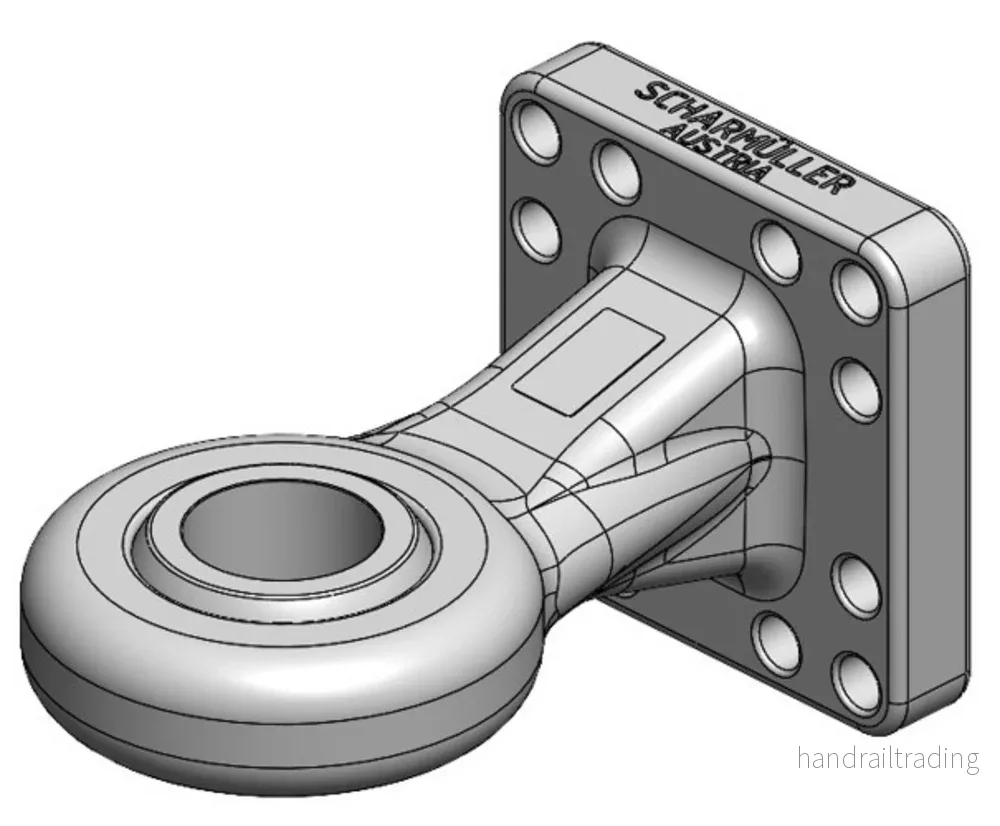Kulögla kat 5 71mm 6ton från Scharmüller med fläns 160×160 Kulögla kat 5 71mm 6ton från Scharmüller med fläns 160×160