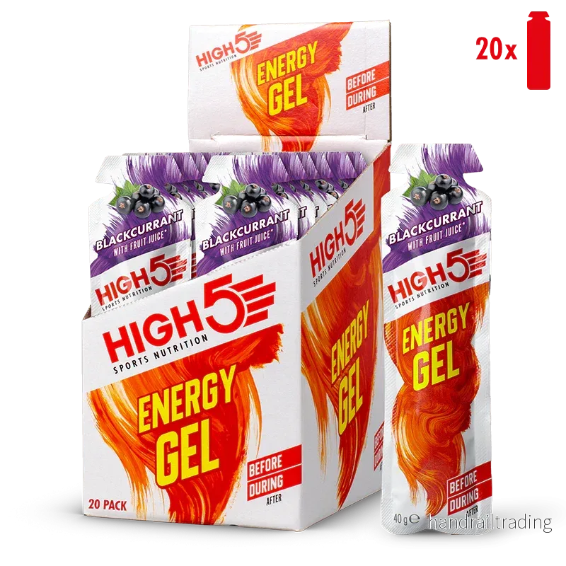High5 Energigel Blackcurrant 40 g x 20 st. DATUMVARA
