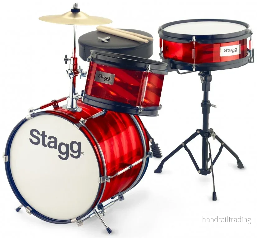 TIMJR3/12BRD 3Pc 12″Jr Drset+Hw/Throne-Red TIMJR3/12BRD 3Pc 12″Jr Drset+Hw/Throne-Red
