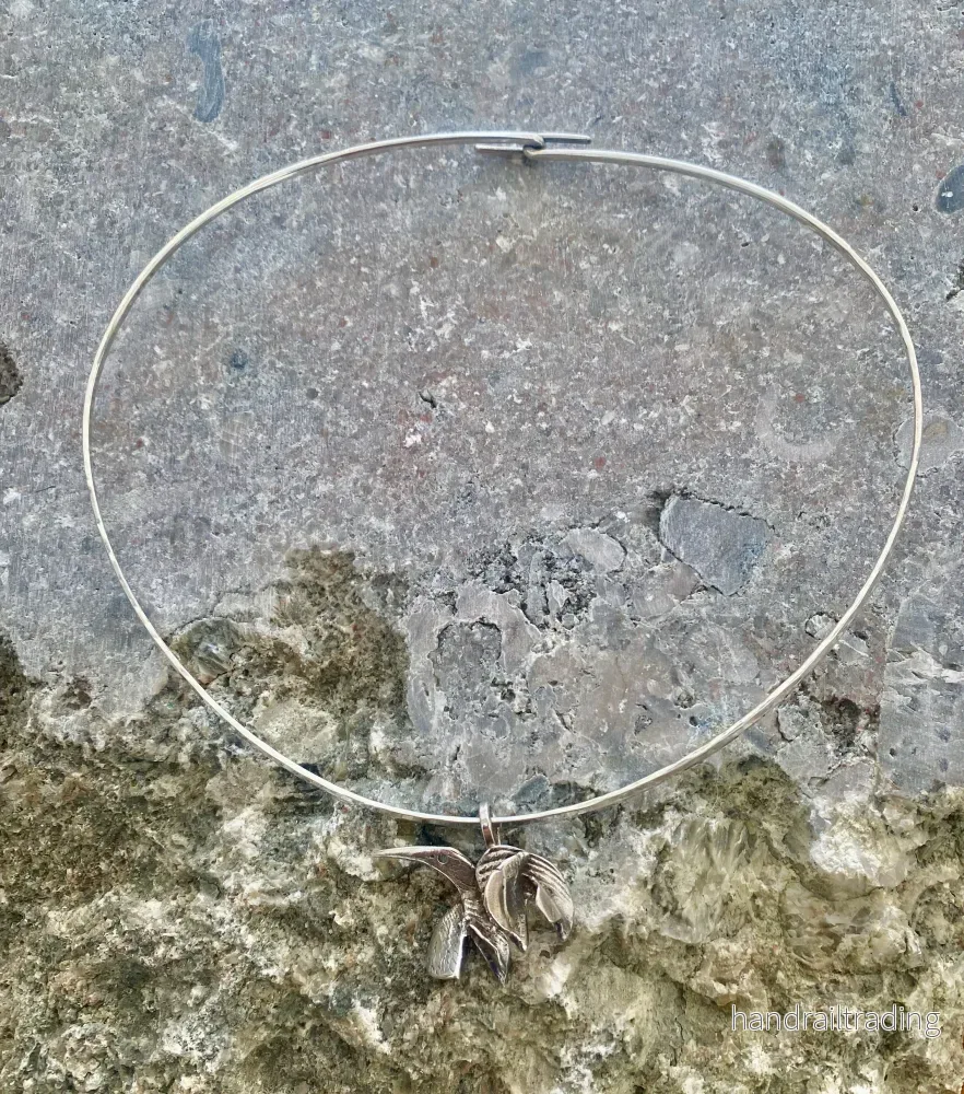 Inga Britt ”IBE” Dahquist & Olof Barve – Silver neck ring with bird Inga Britt ”IBE” Dahquist & Olof Barve – Silver neck ring with bird