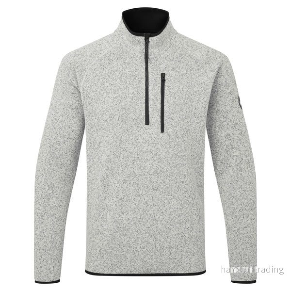 Gill 1500 Fleece jacka 1/4 blixtlås, Grå strl L