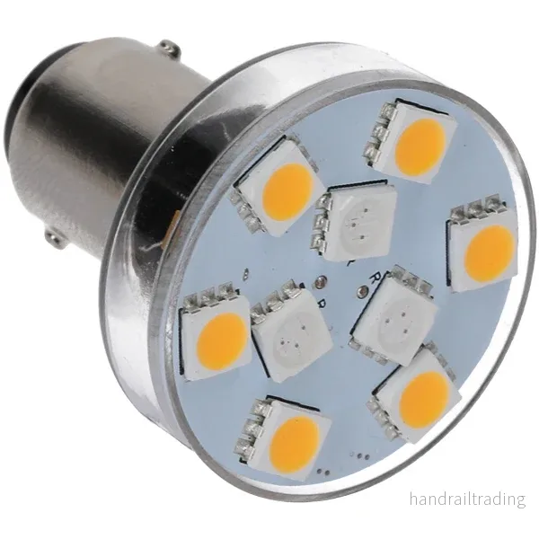 Nauticled vit/röd ba15d/ba15 Ø32x38mm 10-35V 0,6/1,6W 5/10 W