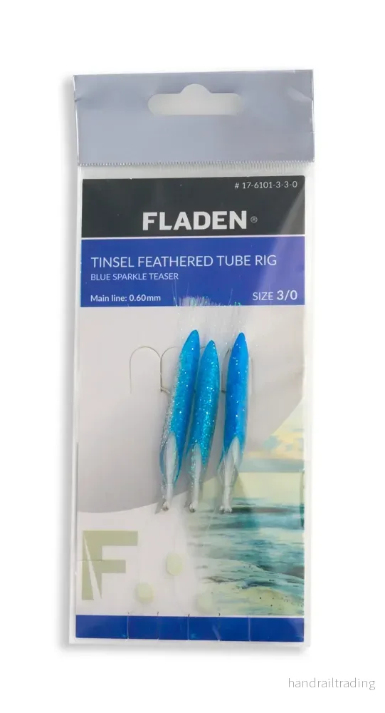 Sparkle teasertinsel feathered tube rig 3 hook
