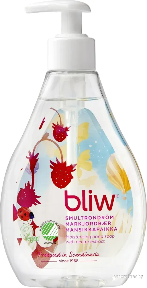 Flytande tvål Bliw 300ml pump Wild Strawberry Flytande tvål Bliw 300ml pump Wild Strawberry