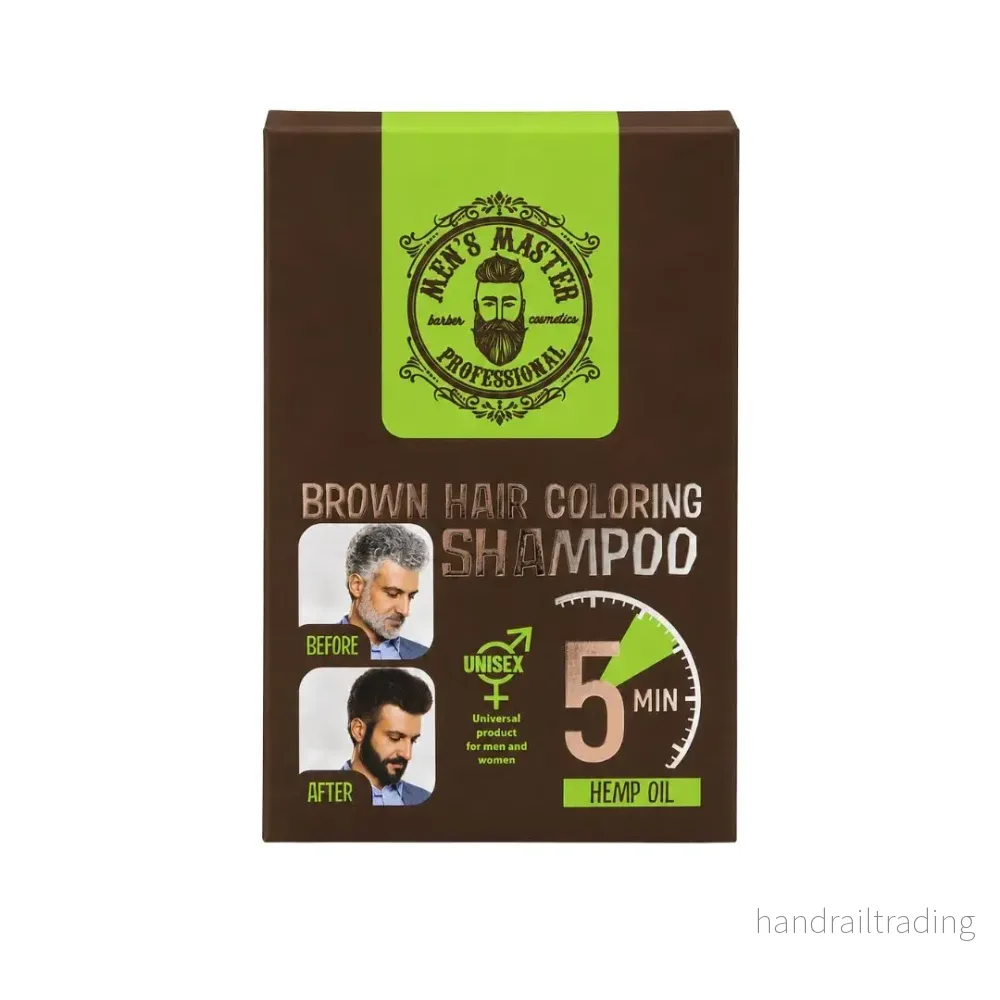 Men’s Master brown hair coloring shampoo – färgschampo 10 × 25 ml
