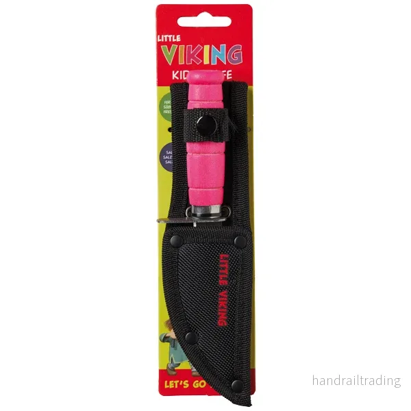 Barnkniv Kinetic Little Viking kniv rosa handtag Barnkniv Kinetic Little Viking kniv rosa handtag