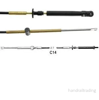 Ultraflex Reglagekabel c14 OMC, 17 fot