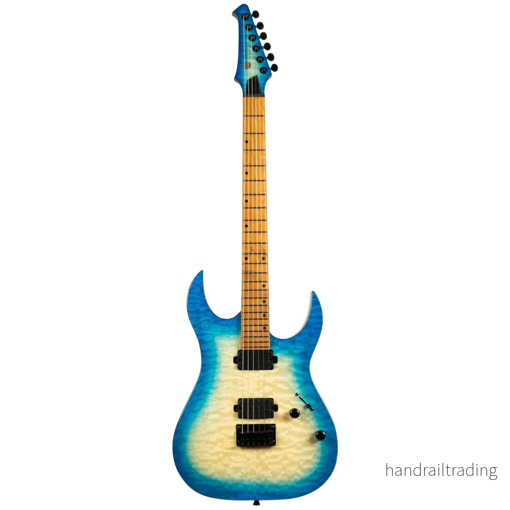 Spira Guitars S-500 QAB Trans Aqua Blue